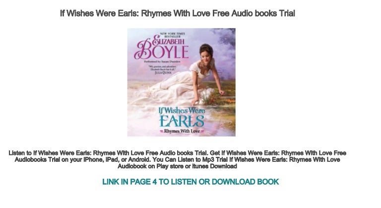 If wishes were earls: Rhymes With Love Series, Book 3